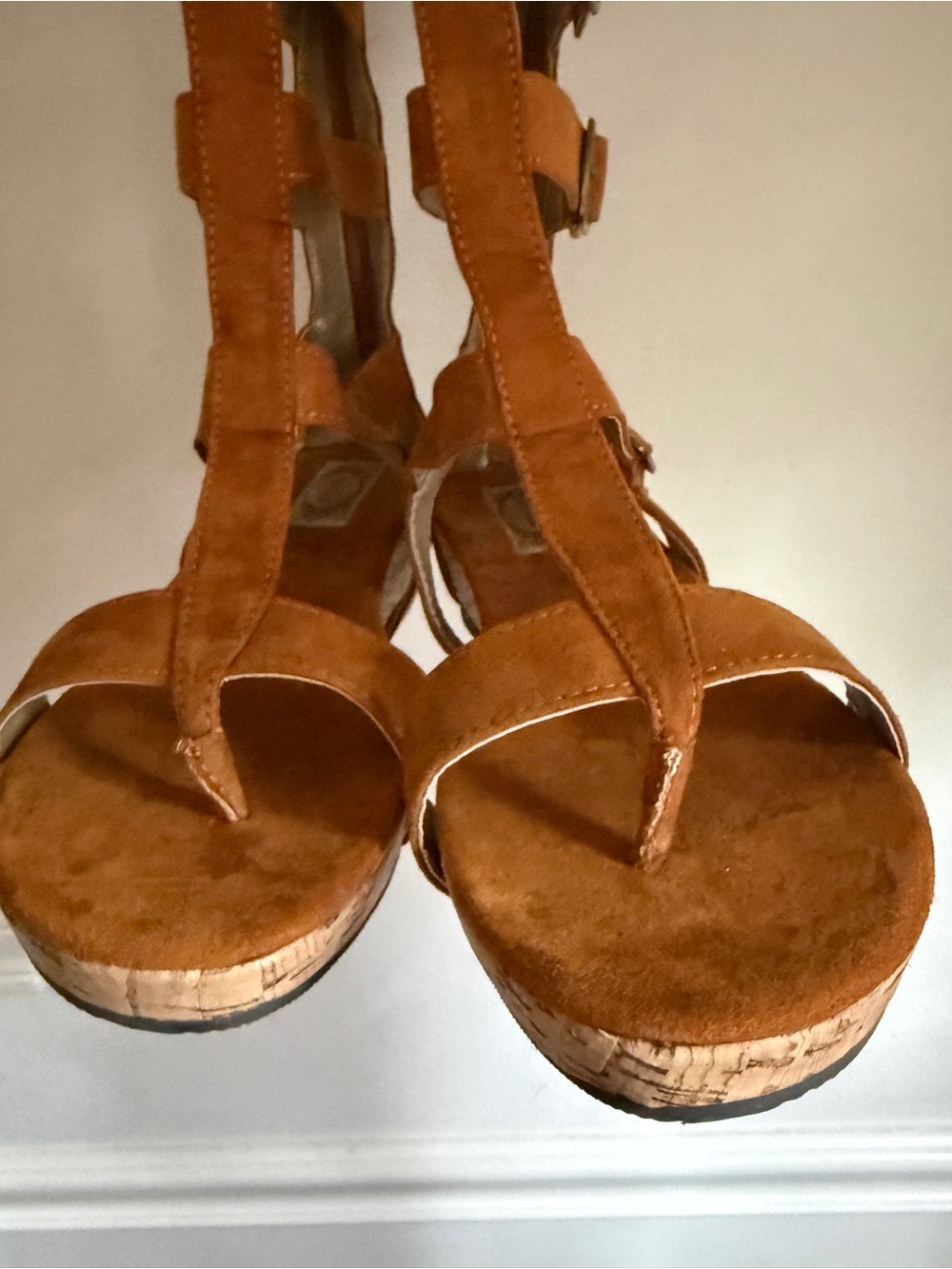 NWOT Joyfolie Gladiator Suede Shoes Size 6.5 - Picture 8 of 11
